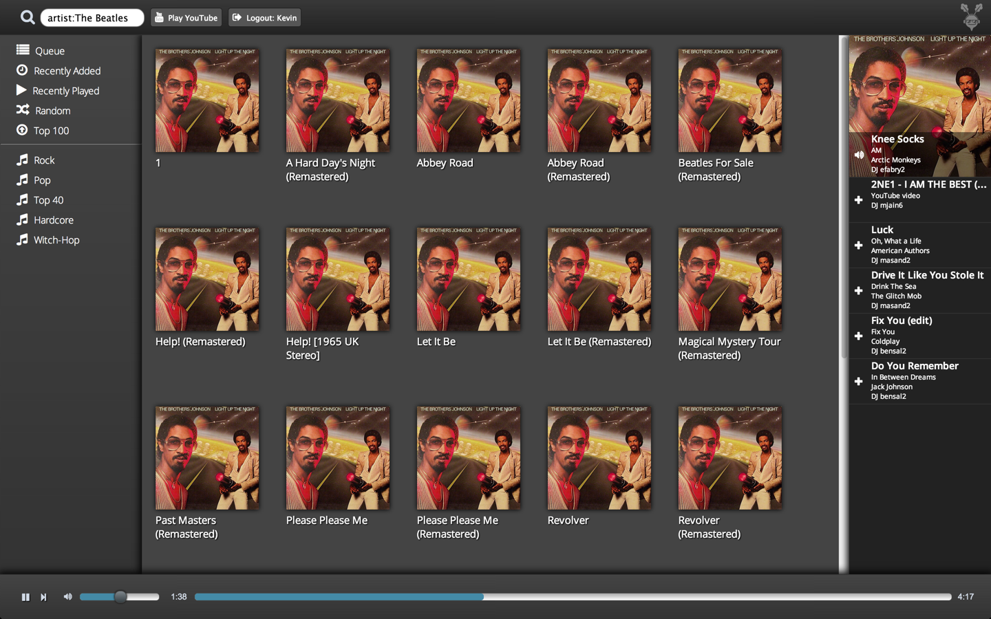 Beats artist view